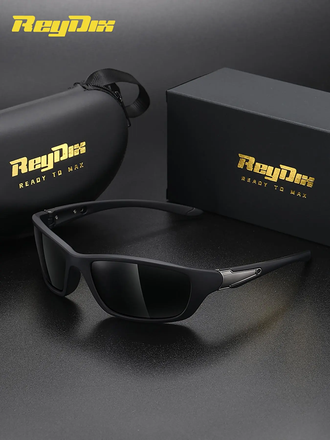Reydix Unisex Casual Polarized Sunglasses, Full Frame Rectangular Sun Glasses, Outdoor Cycling Uv400 Protection, All Seasons Wear