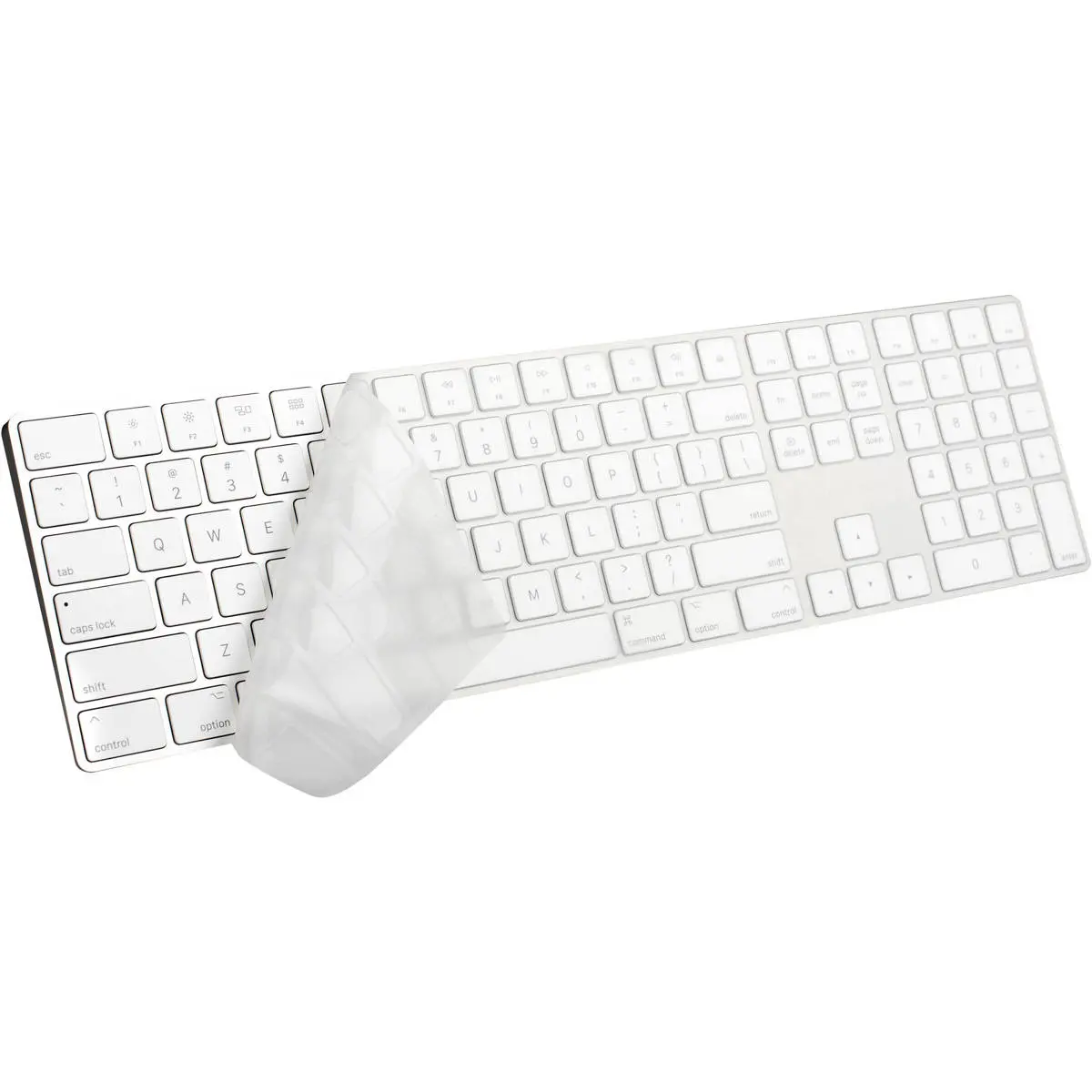 LogicKeyboard Silicone Skin Cover for Full-Sized Apple Magic Keyboard, Clear