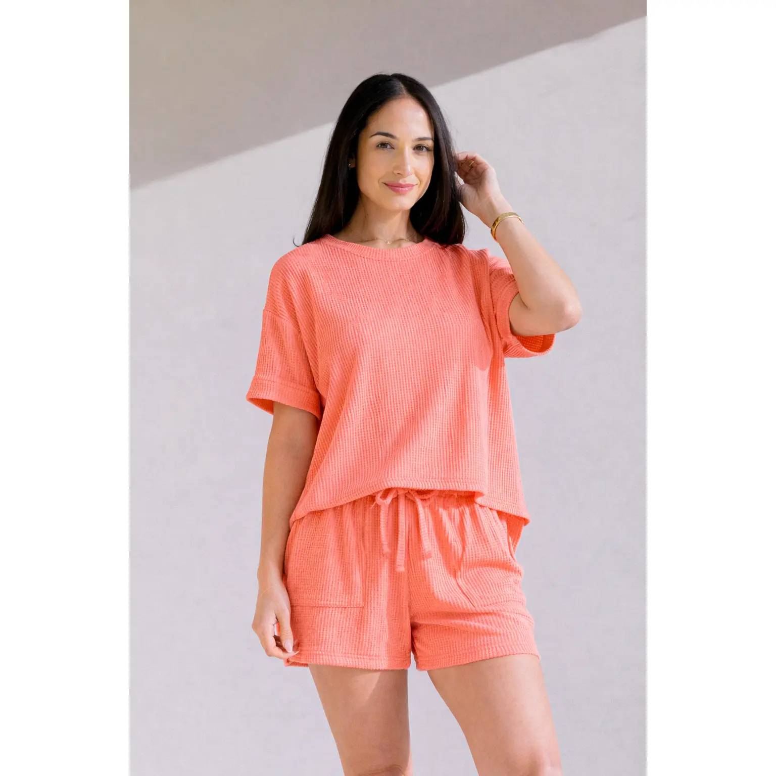Zenana Rib Short Set - TikTok Shop