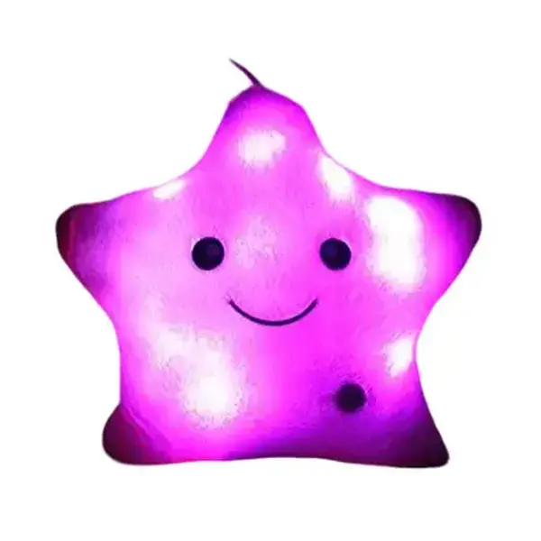SpaceBuddy Bright Stress Relief Star Plush Toy - Unisex Stuffed Animal, Glow-in-the-Dark, USB-C Charging for Gaming Setups, Bedrooms, Stuffed Animals, Usbc Charging