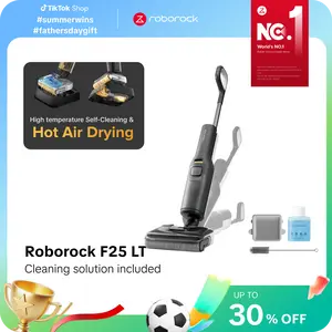 Roborock F25 series Wet Dry Vacuum Cleaner and Mop (F25 Series), 194°F High temperature Self Cleaning & Hot Air Flash Drying,  20000Pa Cordless Vacuum Mop Combo, 180° Lie-Flat Hard  Floor Cleaner, Edge to Edge Cleaning #DealsForYouDays
