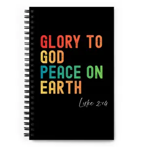 Spiral notebook - Glory To God Peace On Earth