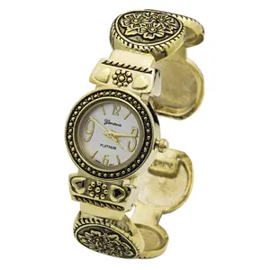 Blekon Collections Quartz Womens 23mm Case Concho Cuff Bangle Watch