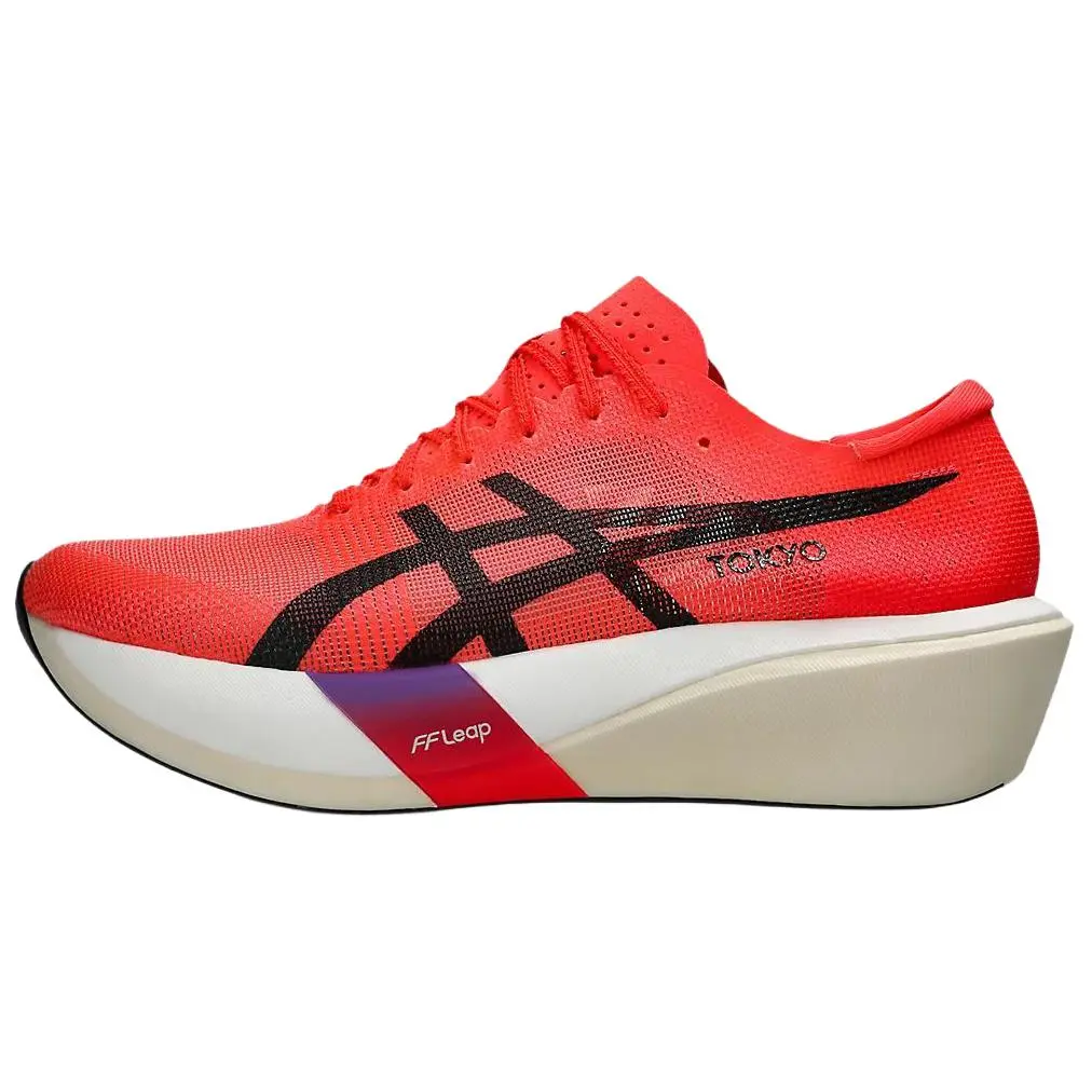 ASICS Metaspeed Edge Abrasion Resistant Low Top Casual Running Shoes Unisex Red Black Versatile Comfort 1013A163-600