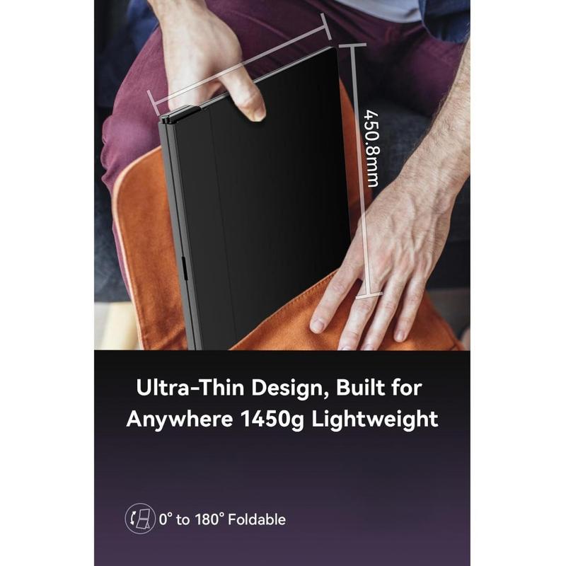 EHOMEWEI X1 Air, 14.2 Inch 2.8K IPS Display, 90Hz Dual-Screen, 400 Nit Brightness, 100% sRGB (Dual-Screen 14.2" No-Touch, 14.2")