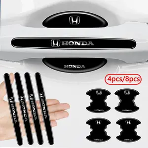 Car Door Handle Bowl Protective Stickers Anti-collision Decal Car Decals Specifically Designed For Honda Civic xrv hrv crv brv City Accord Fit Jazz Insight Accessories
