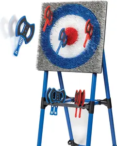 Axe Throw Target Game Set with Deluxe Steel Frame - Indoors and Outdoors