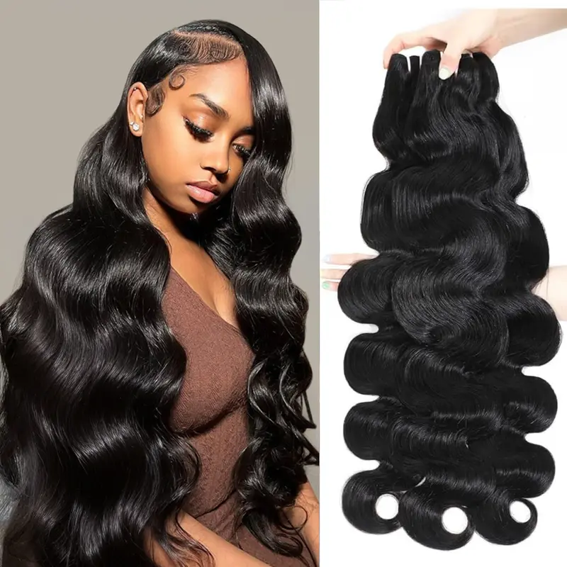 Tahikie 16A 100% Raw Virgin Brazilian Human Hair Bundles Body Wave/ Water Wave/Burmese Curly Bundle Unprocessed Remy Hair Weave Sew In/Quick Weave Viral Hair Bundles summerwins