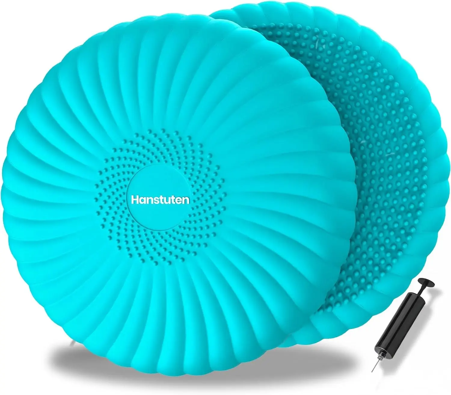 Wobble Cushion Core Balance Disc, Wiggle Seat with Inflation Pump | Extra Thick Non-Slip, Help Stay Focused for Sensory Kids, Improve Sitting Posture & Relieve Back Pain, Core Strength Trainer Gift