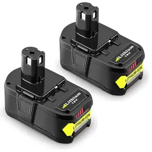2-Pack 8.0Ah High-Capacity Battery for Ryobi 18V System | Extended Runtime for P102-P104 Cordless Tools