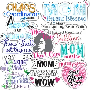 Mom Stickers, Ten Vinyl Stickers Supporting Mom, Great Mom Gift, Decorative Stickers