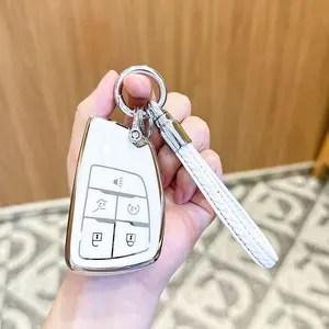 ACEBOY for Chevy Key Fob Cover Soft TPU Full Protection Key Case Compatible with 2022-2026 1500 GMC Sierra 1500, 2024 2025 2026 Sierra 2500HD 3500HD