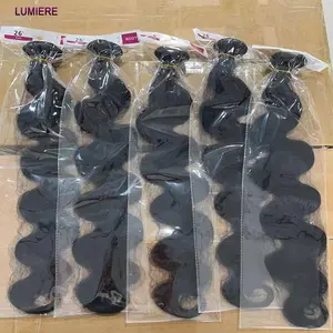 8-40Inch Loose Body Wave Bundles Brazilian Human Hair Weave Bundles 3/4 Bundles Deal Top Quality Human Hair Extensions Wholeasle Lumiere Hair