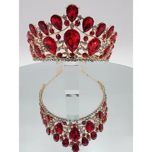 XV Crowns Big Stones Crystal Rhinestone - Elegant Design with Unique Shape and Colorful Finish