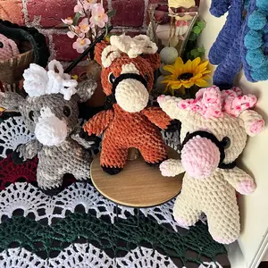 Stable Friends Buddies w/ removable Rein handmade crochet plushie