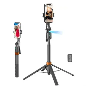 AI Smart Face Tracking Selfie Stick Tripod Combo | 70 Inch Extendable Adjustable Bluetooth Selfie Stick | Anti-Shake Stabilizer Phone Holder | for Live Stream Vlog TikTok | Compatible with iPhone & Android