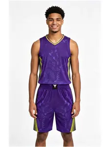 26/27 New Season Basketball Set, American Style Men's Adult Basketball, Short Sleeve and Shorts, Breathable and Fashionable