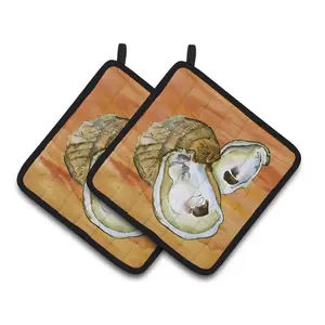 Carolines Treasures  Oyster Pair of Pot Holders