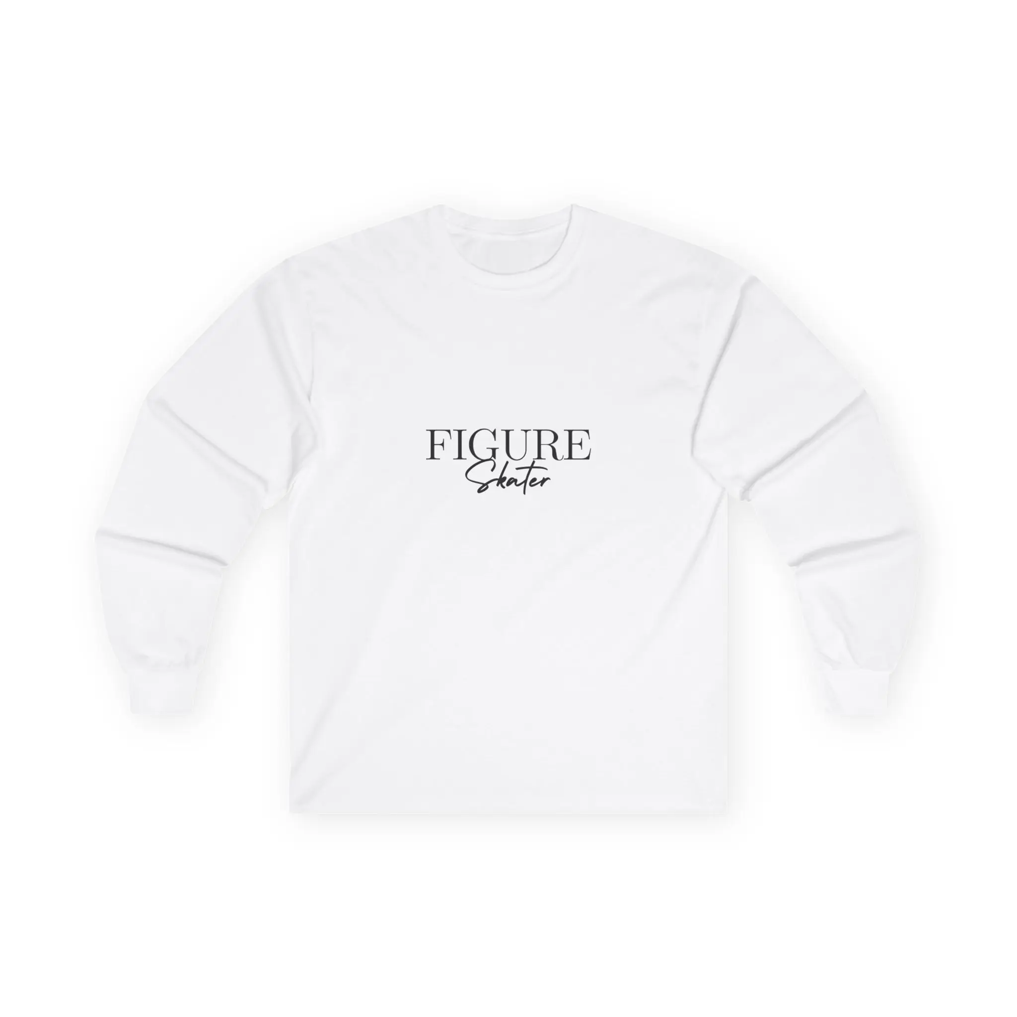 Figure Skater (Black Font) Long Sleeve Tee, Ice Skating Shirt, Figure Skating Gift, Skater Apparel, Ice Sports Clothing