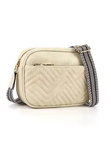 Quilted Crossbody Bags for Women Vegan Leather Purses Small Shoulder Handbags with Wide Strap for Daily Used, Casual Trendy Versatile High-quality Daily Commuting Bag