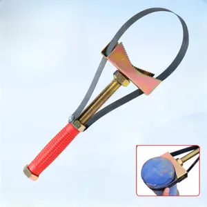 Adjustable Oil Filter Wrench, Car Engine Oil Drain Plug Tool, Steel Band Design, Easy Installation & Removal, Durable Construction, Automotive Maintenance Tools