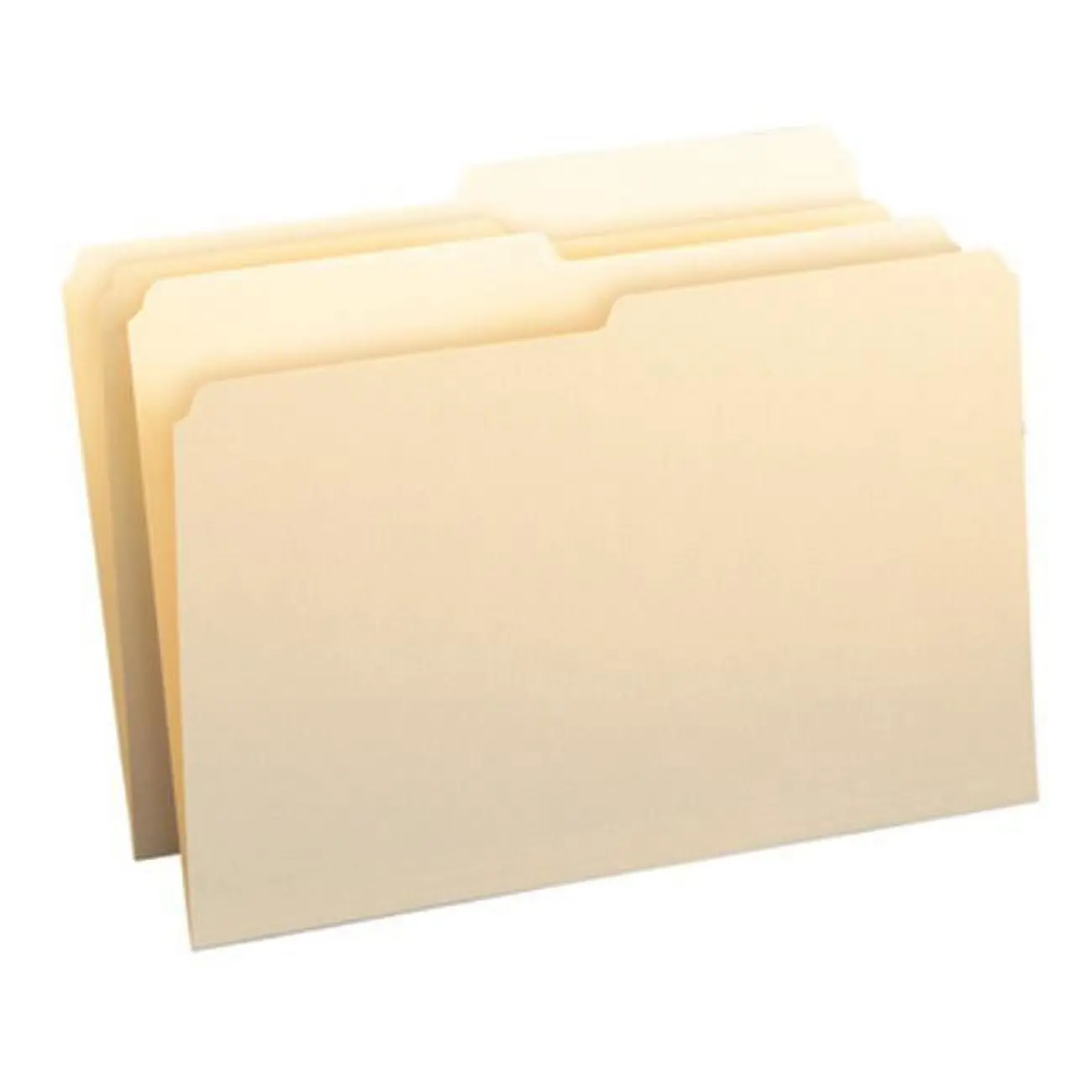 Smead SMD15320 Legal Size Manila File Folder - 1/2-Cut Tab, 100 per Box, 11 Point Manila Stock, Assorted Positions, Economical Filing