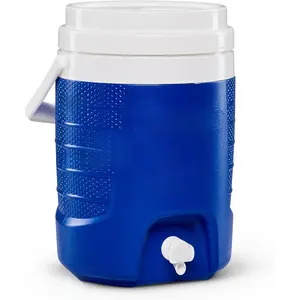2 Gallon Portable Sports Cooler Water Beverage Dispenser, Insulated Cooler Dispenser, Majestic Blue