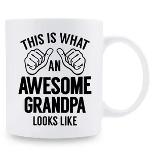 Premium 3A Grade One Piece Warm Grandpa Mug Perfect for Birthday Gift Coffee Tea Cup