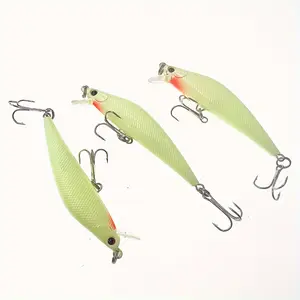 Glow-in-the-Dark Minnow Fishing Lure, 8cm/8g - Floating Hard Bait for Freshwater Night Fishing, Ideal for Bass & Perch