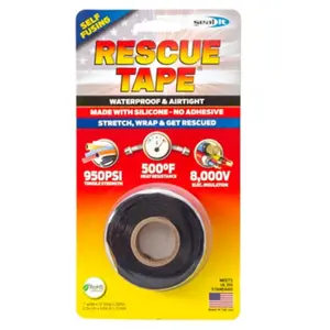Seal It Services 198953 Rescue Tape, Black - 1 in. x 12 ft.