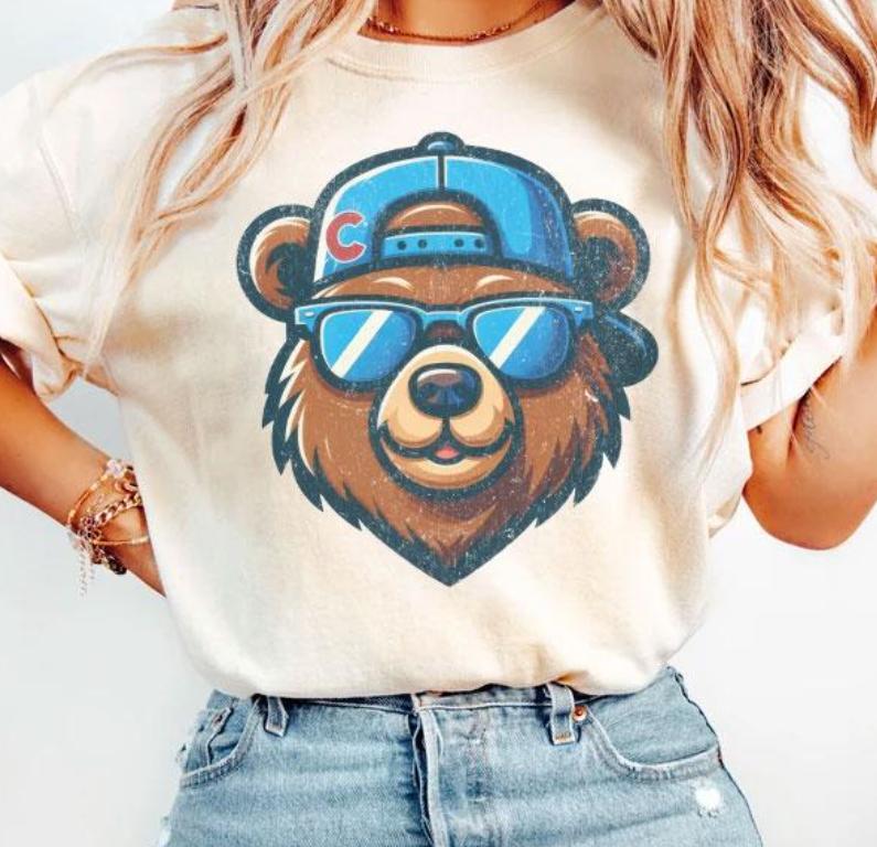 Chicago Baseball Shirt, Cubs Crewneck Sweatshirt, Vintage Cubbies Hoodie, Game Day Gear, Fan Gift for Her, Cubs Baseball Apparel, Unisex TShirt