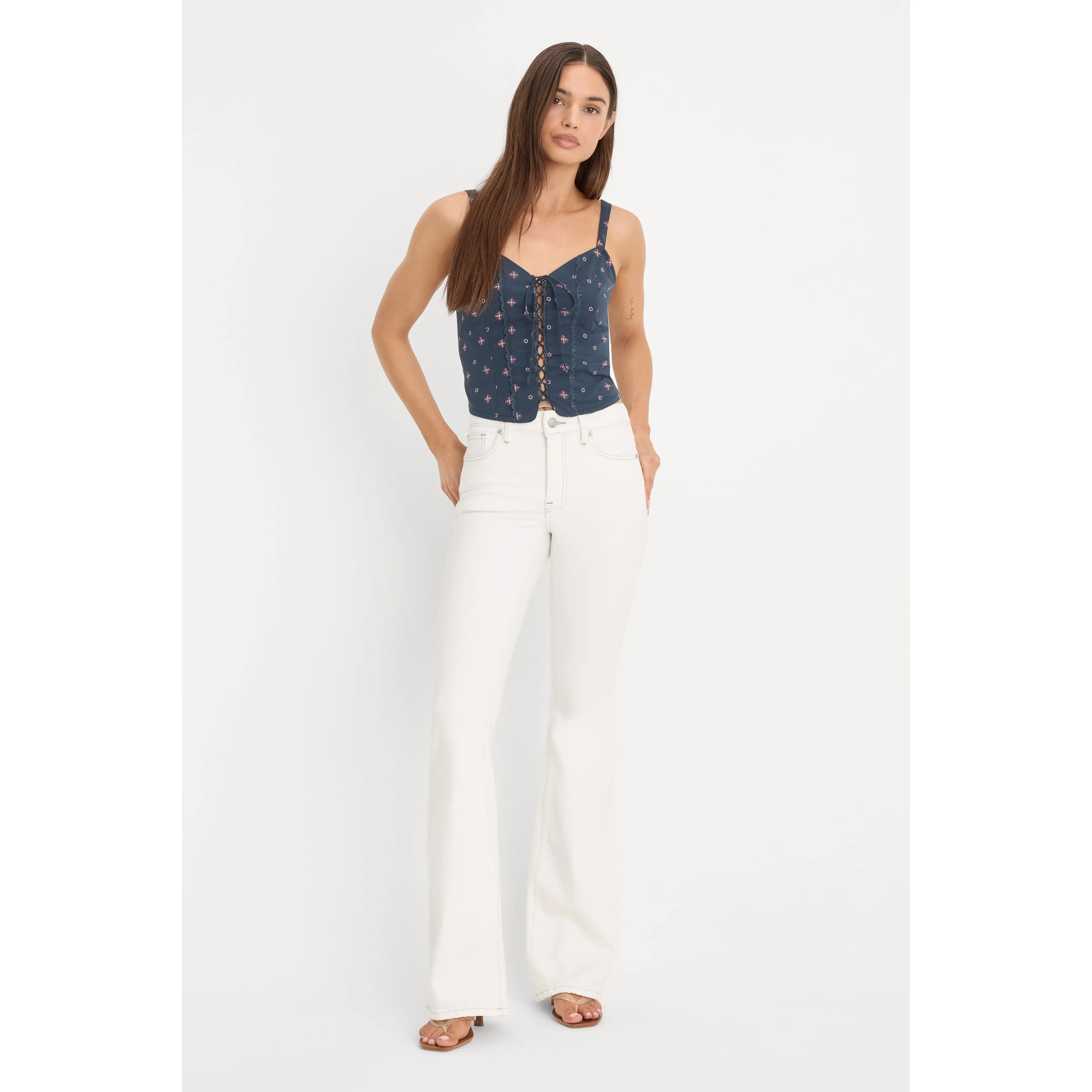 DOLLY JOLEANS GOOD LEGS FLARE JEANS | VINTAGE WHITE