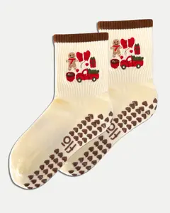 GINGERBREAD LANE GRIP SOCKS