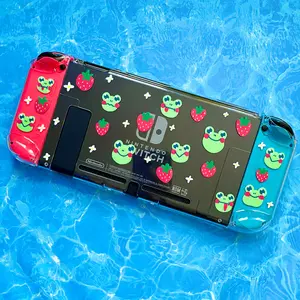 Strawberry Frog Clear Switch Case