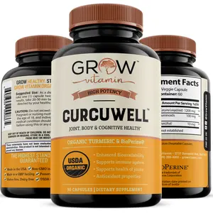 Curcuwell - Organic Turmeric and Curcumid Blend | Maximum Strength Joint, Body