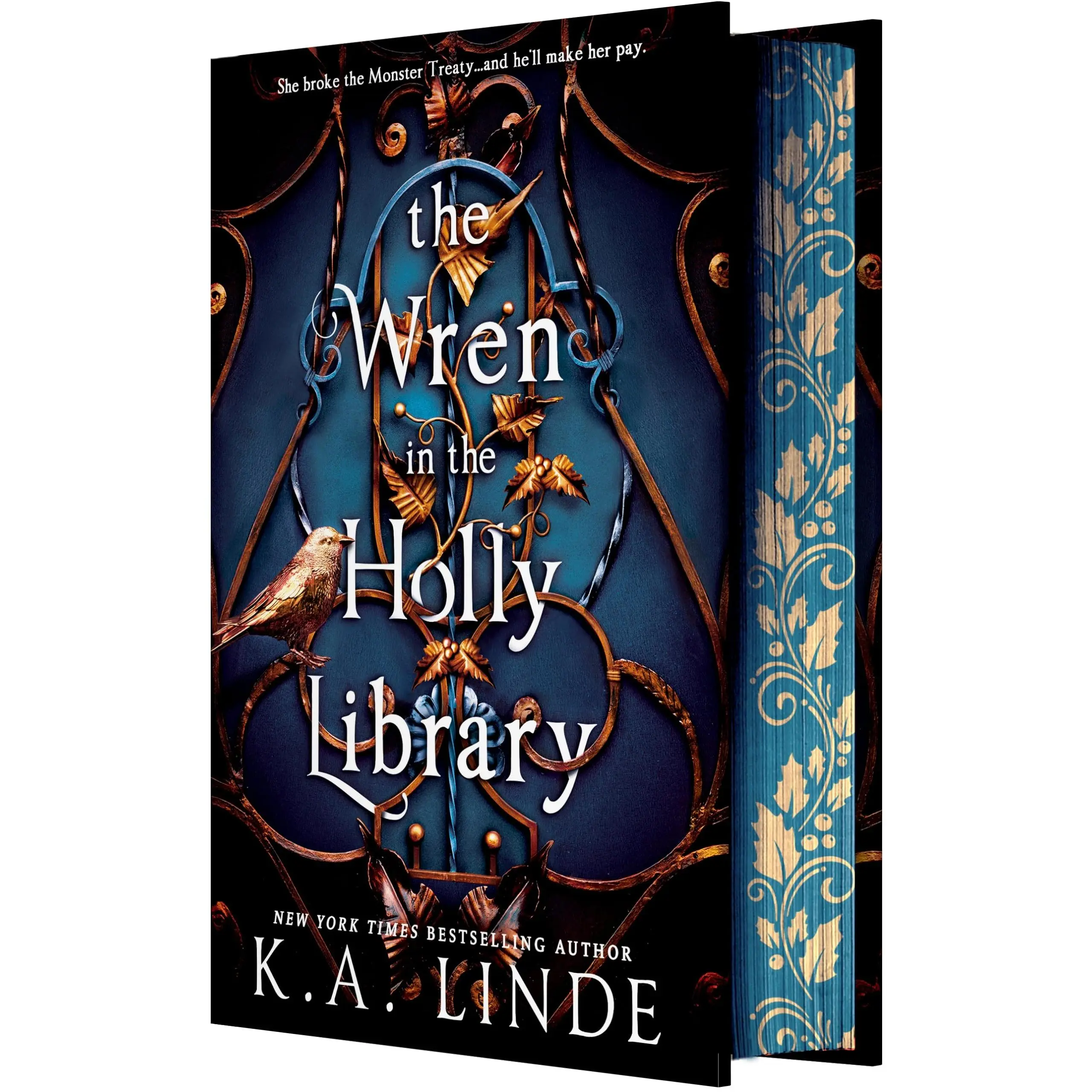 The Wren in the Holly Library (Deluxe Limited Edition) -- K. A. Linde - Hardcover