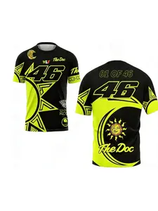 2025 New NO.46 Valention Rossi Enthusiast Motorsport Men's Kids Commemorative Summer Fashion Breathable T-Shirt Graphic Shirts