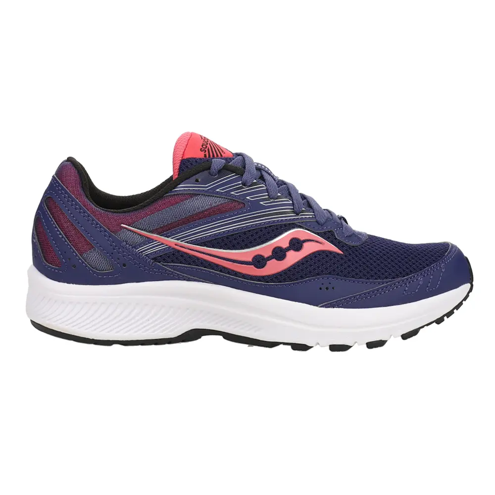 Saucony Womens Cohesion 15 Running Sneakers Shoes - Blue, Pink