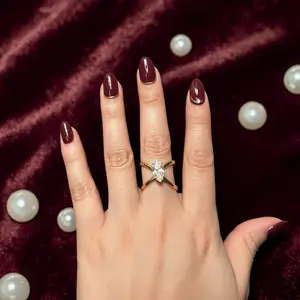 Chic Cross Marquise Ring with Elegant Design and Durable Material