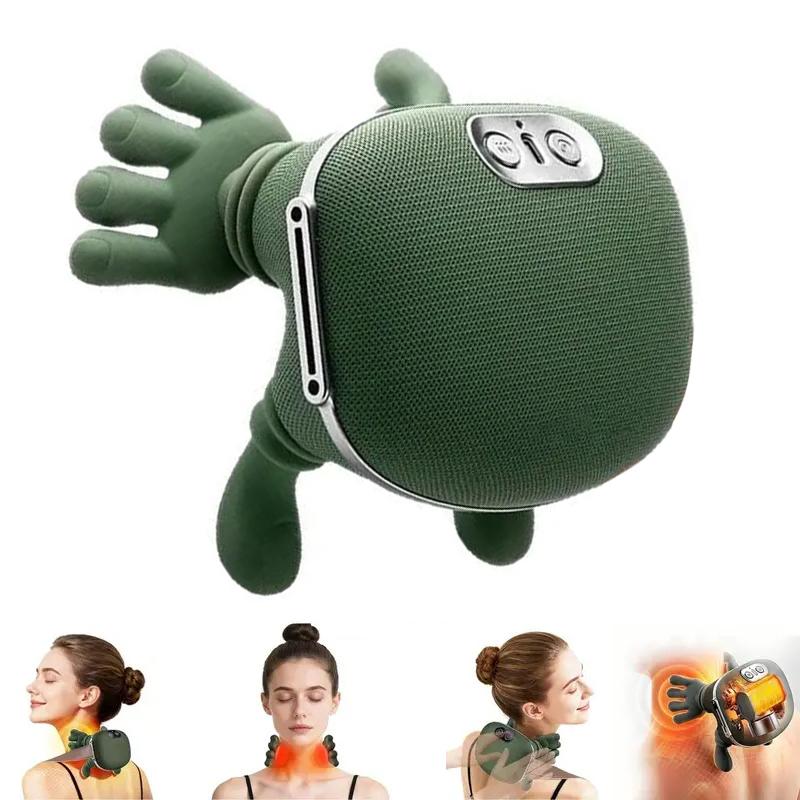 Professional handheld neck massager with realistic touch, three speed setting, adjustable, suitable for both men and women, suitable for home or office use, powered by USB for perfect gift, relaxation assistance, shoulder and neck soothing