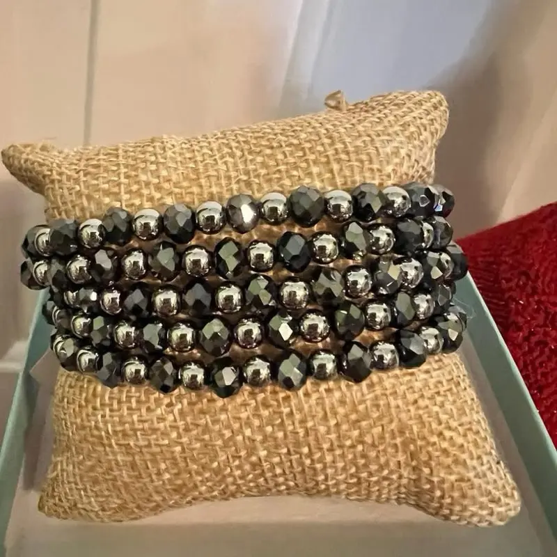 Denali Silver Stretch Bracelet Set