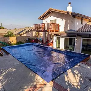 ColourTree Premium Rectangle Blue Winter Swimming Pool Cover Tarp Safety Heavy Duty, Waterproof, UV Resistant