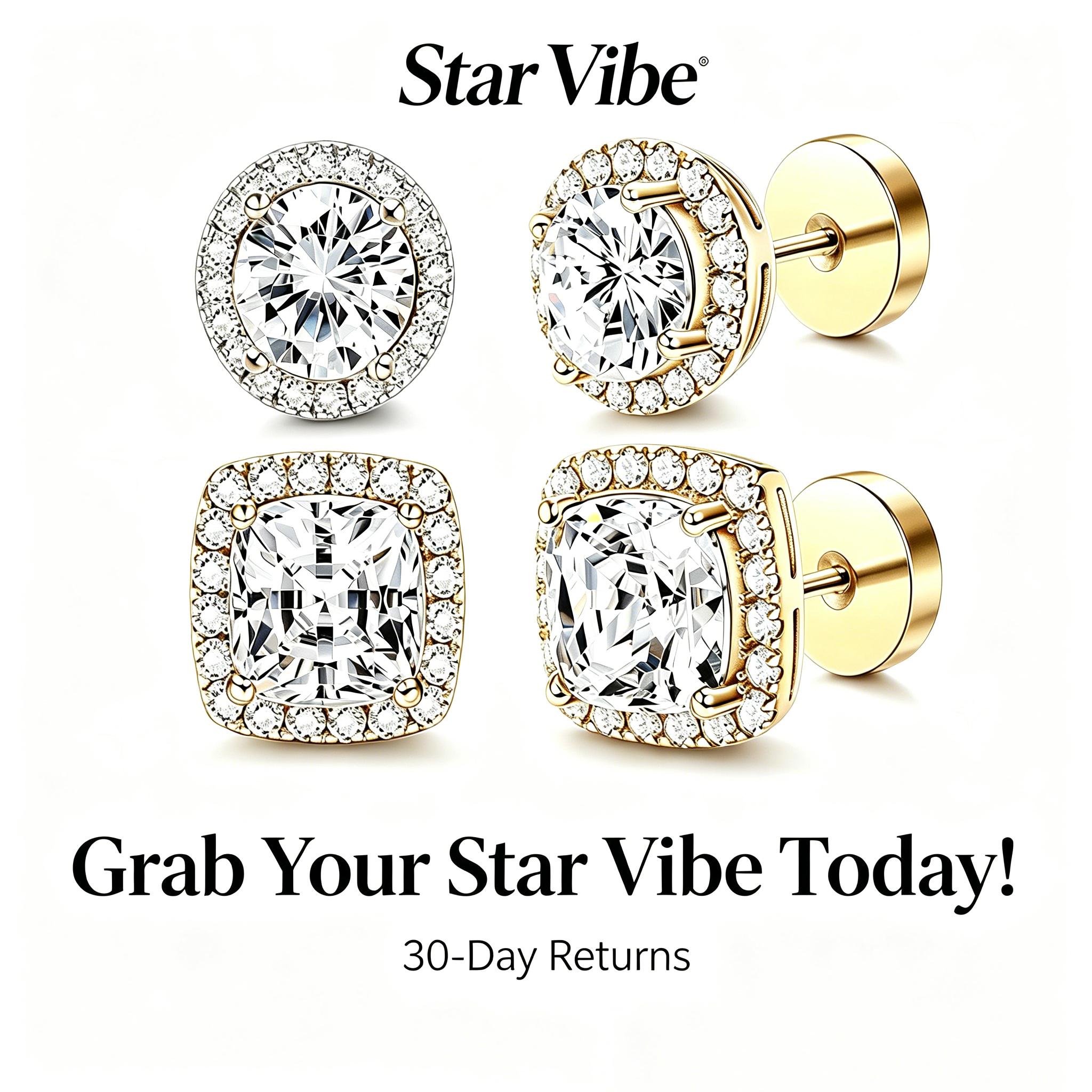 Cushion Round Moissanite Stud Earrings - S925 Silver Post, Nickel-Free, Hypoallergenic, Elegant Minimalist, Versatile Earrings for Casual Outfits, Date Nights, Viral Gen Z GRWM Aesthetic Luxury Star Vibe Jewelry Gift for Women