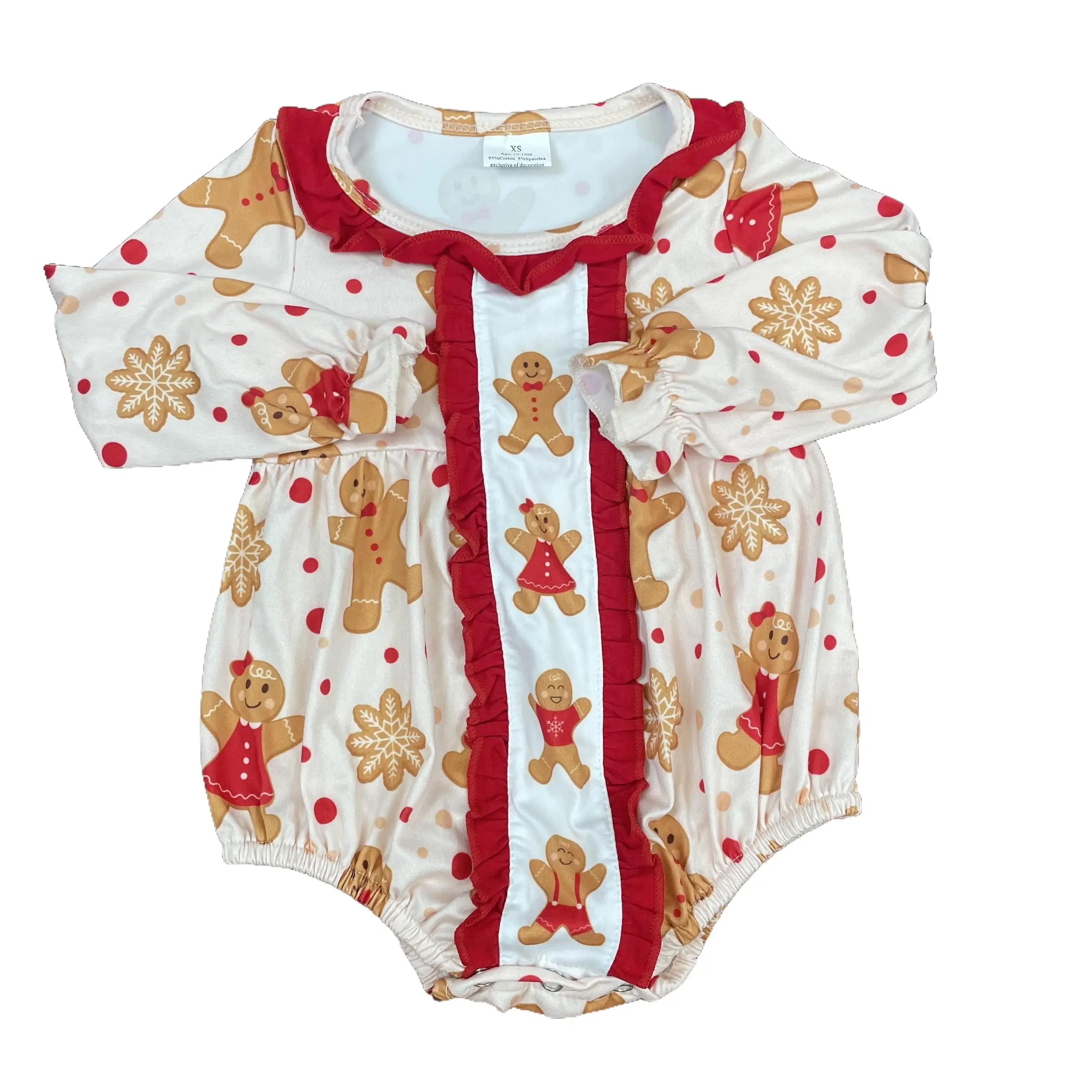 C baby girl clothes gingerbread newborn christmas bubble baby christmas gift
