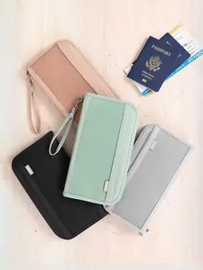 Simple Travel Business ID Organizer Bag, Anti-Theft Credit Card Wallet, Passport Case, Passport Holder, Handheld Coin Purse, Essential Travel Accessory, Travel Essentials