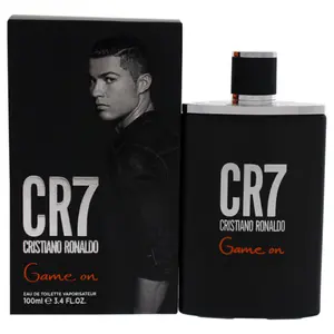 Cristiano Ronaldo CR7 Game On by for Men Eau de Toilette 100ml 3.4 FL.OZ. Official Perfume Inspired by Iconic Cristiano Ronaldo