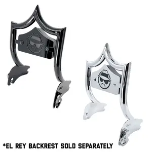 SMALL BACKPLATE for El Rey Backrest™ - VATO LOCO (Chrome or Black)