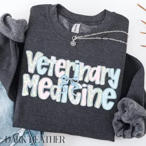 Veterinary Medicine T-SHIRT / Sweatshirt /Hoodie , Vet Tech Gift, Veterinarian Sweater, Vet Tech Crewneck Classic Cotton