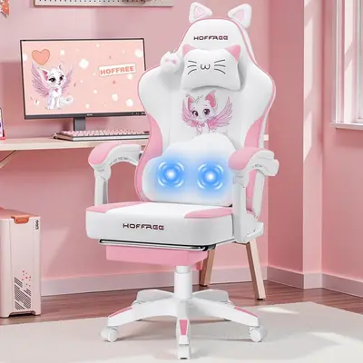 Pink Cat Gaming Chair TikTok Shop