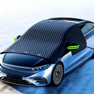 Car Windshield Cover for Ice and Snow,Automotive Windshield Snow Covers with Side Window & Rearview Mirror Protector,Winter Magnetic Windshield Frost Cover,Universal for Most Vehicle,Car,SUV